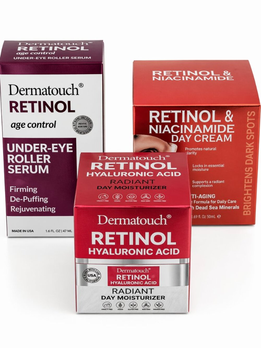 Retinol 3-Step Skincare Set 🔥 Anti-Aging + Glow + Dark Spots Fix